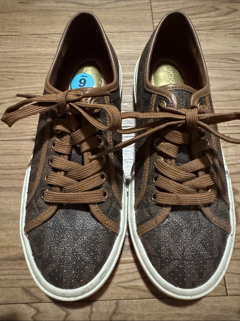 Michael Kors Brown Logo-Print Low Top Sneakers
